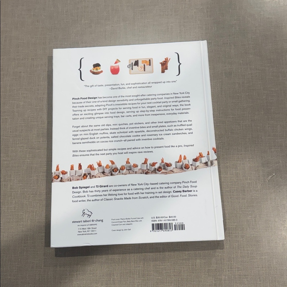 Inspired Bites Cookbook - White Hardcover - Picture 3 of 3